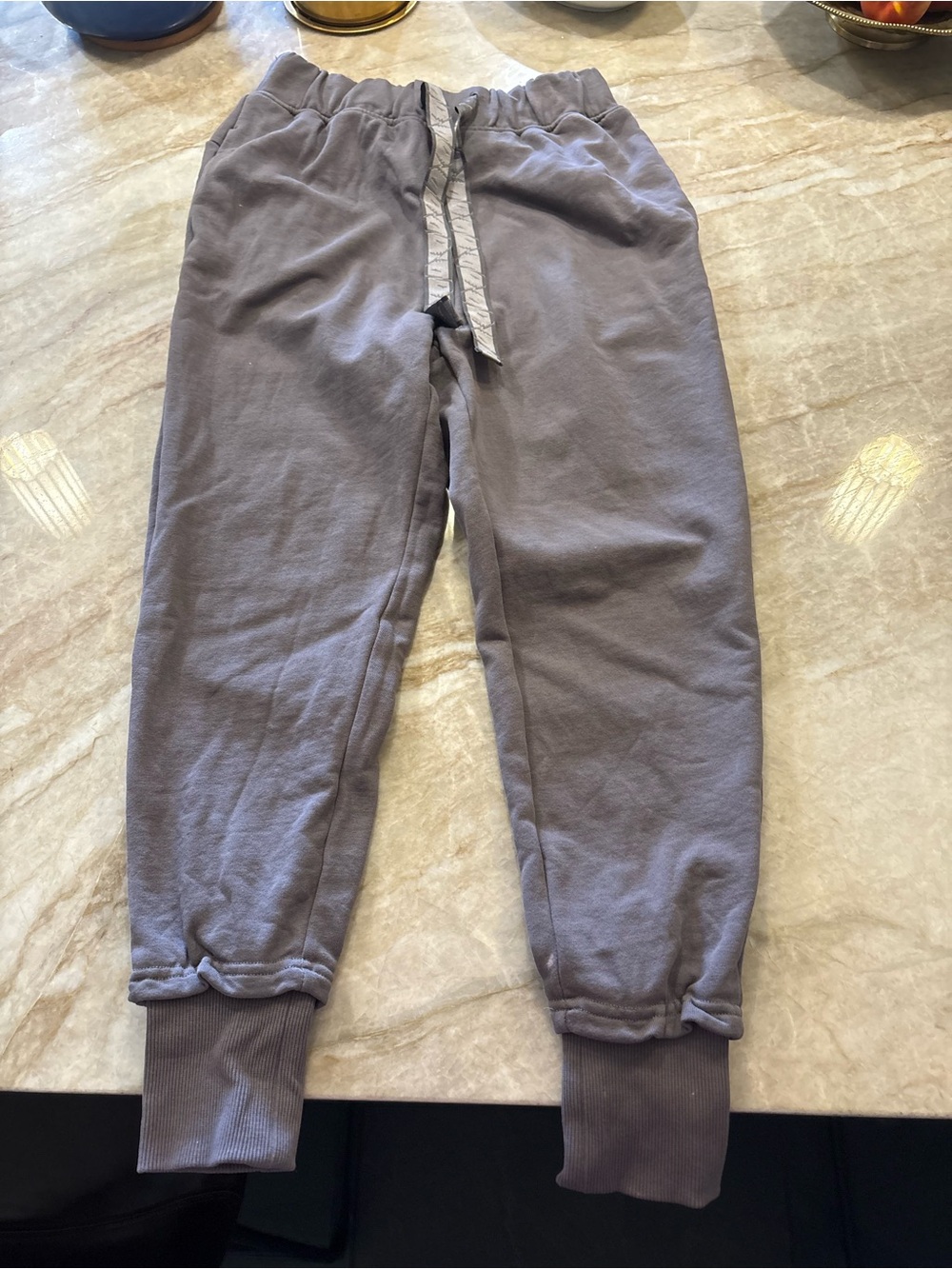 Gymshark Purple Elastic-Waist Joggers with Drawstring